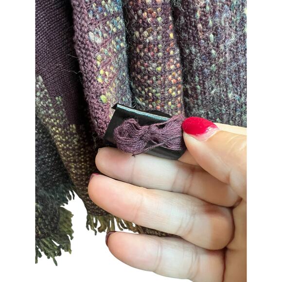 Anthropologie Moth Nevis Open Front Cardigan Sweater Medium Fringe Hem - Picture 7 of 10